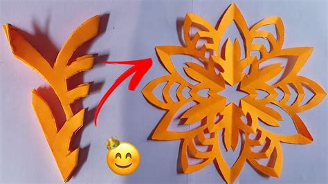Paper Snowflake Tutorial How To Make Snowflake In 3 Minutes Youtube
