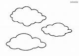 Wolken Clouds Wolke Ausmalbild Sonne Ausmalbilder Kostenlos Einfaches Malvorlagen Motive Einfache Cloudy Sheets sketch template