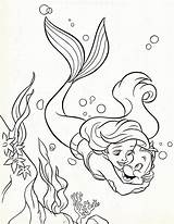Coloring Ariel Flounder Pages Disney Popular sketch template