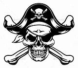 Pirate Crossbones Pirata Piraten Totenkopf Cranio Skallen Piratkopiera Caveira Piratkopierar Ondskan Skulls Mascotte Designte Flach Vektoren Patches Illustrationer Durham Riverside sketch template
