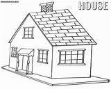 House Coloring Pages Book Building Colorings Print sketch template