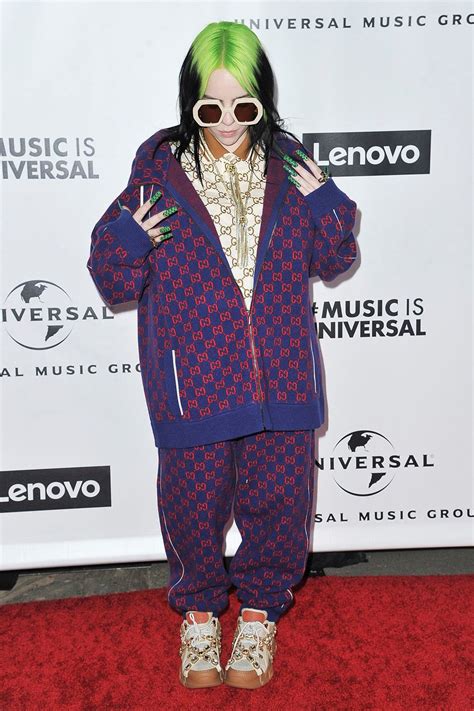 billie eilish wears gucci   universal  groups grammys  party  los angeles