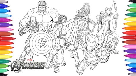 avengers coloring pages coloring painting avenger doovi