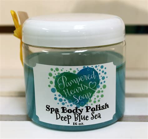 deep blue sea spa body polish pamperedheartssoap