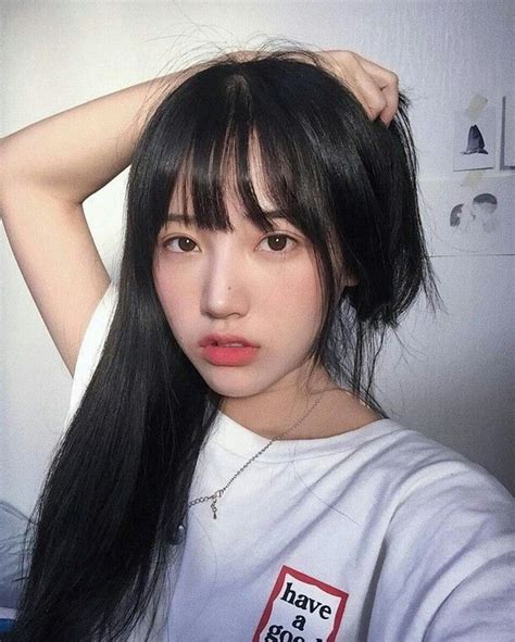 Korean Girl Icons Tumblr Ulzzang 안느 Long Hair Styles