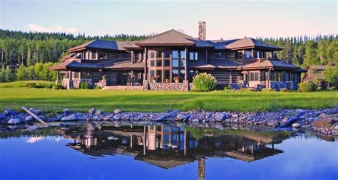 luxury log cabin homes corporate retreat company private lodge