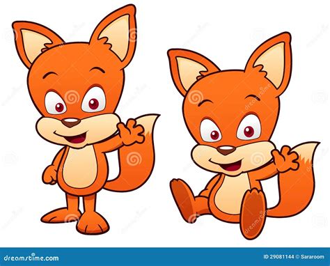 cartoon fox stock images image