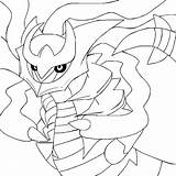 Coloring Giratina Pokemon Pages Popular sketch template