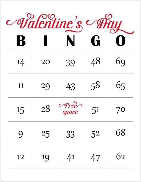 valentines day bingo cards prints   page  etsy