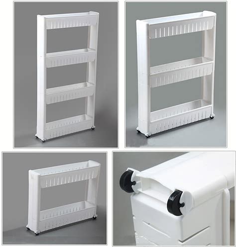 amazoncom basicwise qi slim storage cabinet organizer  shelf