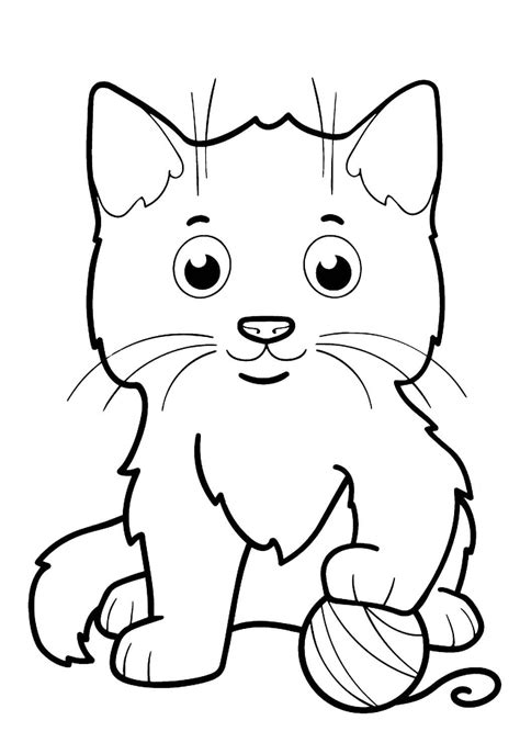 Printable Kitten Coloring Page Download Print Or Color Online For Free