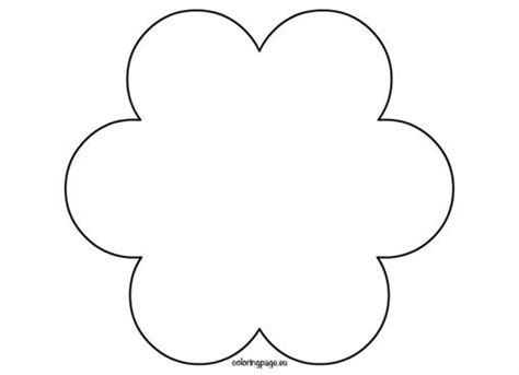 nature coloring page flower petal template flower clipart