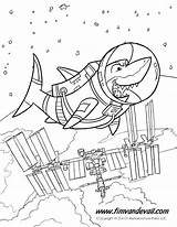 Coloring Pages Shark Boy Space Printable Mesmerizing Station Getcolorings Color Printables Getdrawings sketch template