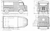Citroen Hy Blueprint 2cv Truck Kersz Techniczne Smcars Furgoneta 2cv6 Wymiary sketch template