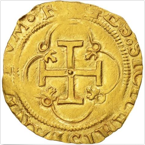 authentic spain  escudo   gold shipwreck treasure jewelry coin