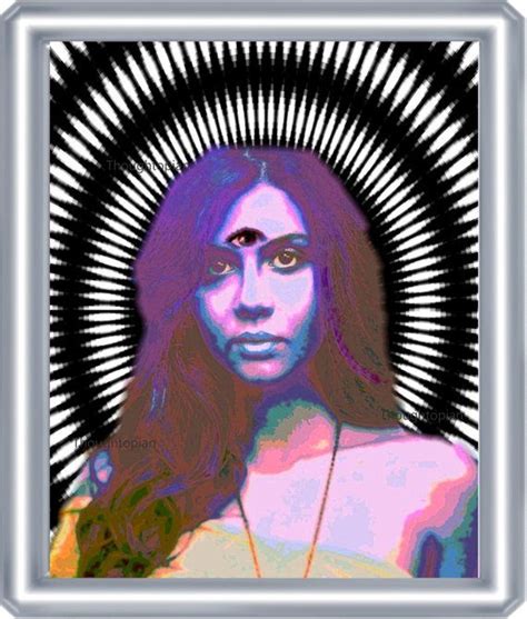 third eye trippy art print 8 x 10 psychedelic spiritual visionary