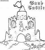 Sand Castle Drawing Coloring Pages Getdrawings sketch template