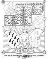 Disney Coloring Activities Games Dumbo Printable Activity Sheets Printables Pages Choose Board sketch template