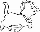 Aristocats Coloring Pages Walking Marie Aristocat Drawing Disney Cane Color Getdrawings Getcolorings sketch template
