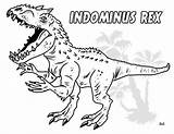 Indominus Coloriage Colorier Jecolorie Trex sketch template