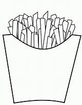 Fries Printable Colouring Colornimbus Getcolorings sketch template