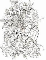 Chicano Drawings Drawing Thug Outline Muertos Willemxsm Sketches Getcolorings Pag sketch template