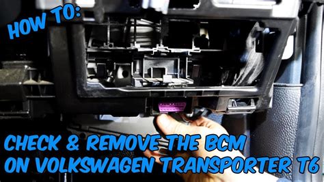 check remove  bcm   vw transporter  youtube