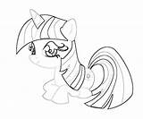 Coloring Twilight Sparkle Little Pony Pages Library Clipart Popular Line sketch template