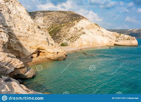 small secluded beaches  rhodes island greece stock image image  landmark fourni