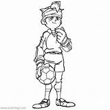 Inazuma Eleven Coloring Pages Endou Goal Mamoru Keeper Kids Print Color Printable Children Xcolorings 1280px Anime 116k Resolution Info Type sketch template