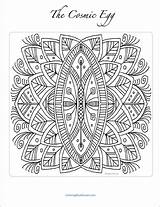 Cosmic Coloring Designlooter Colpg Egg Holiday sketch template
