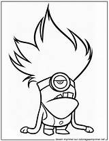 Minion Kevin Coloring Pages Dessin Des Getcolorings Ke sketch template
