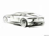 Jaguar Coupe sketch template