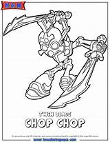 Chop Skylanders Coloring Pages Swap Force Choose Board Blade sketch template