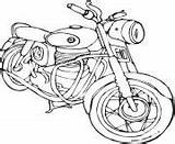 Motocyclette sketch template