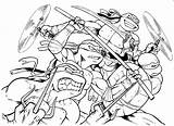 Mutant Tortugas Turtle Tmnt Shredder Kleurplaat sketch template