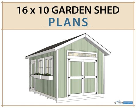 garden shed plans  build guide diy woodworking etsy