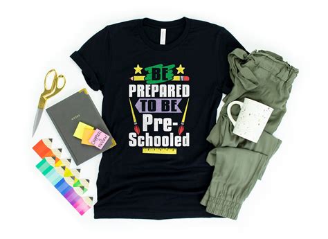 prepared   pre schooled funny   school shirt  etsy