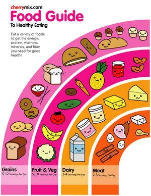 healthy food rainbow food charts food pyramid food guide