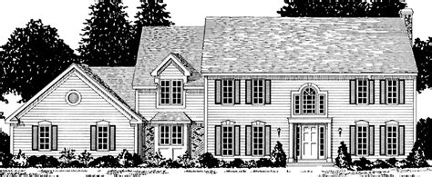 colonial house plan   square feet   bedrooms  dream