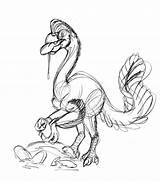 Oviraptor Coloring sketch template