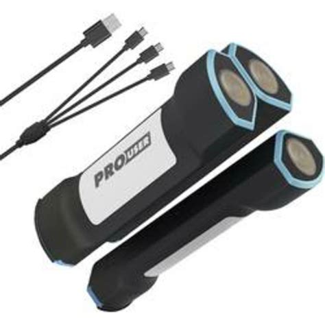 prouser powerbank  mah quick charge li ion schwarz led taschenlampe von conrad ansehen