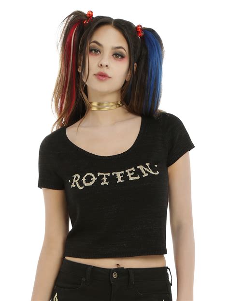 Dc Comics Suicide Squad Harley Quinn Rotten Girls Top