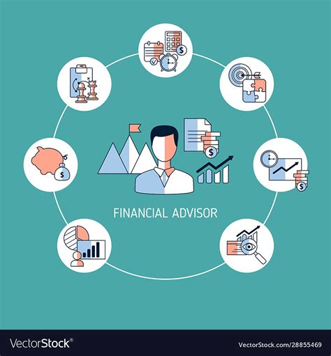 financial advisor concept advisor royalty  vector image