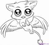 Coloring Cute Animals Pages Animal Drawings Baby Printable Anime Creatures Drawing Easy Print Griffin Color Mythical Kawaii Sheets Chibi Magical sketch template