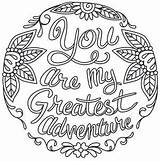 Coloring Pages Adventure Greatest Words Choose Board Color Betrothed Word Quotes Swear Unique sketch template