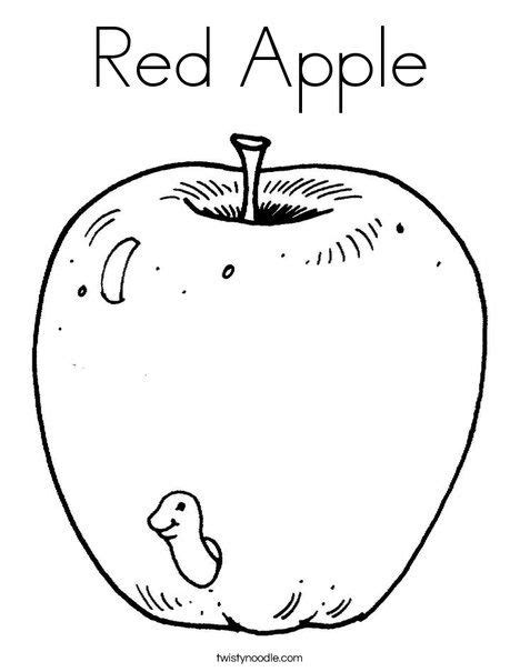 red apple coloring page apple coloring pages printable coloring