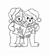 Coloring Pages Singing Christmas Kids Holidays Coloringpages1001 sketch template