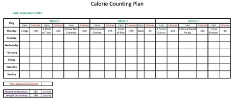 images  calorie counting sheets printable printable calorie