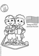 Coloring Tommy Sean Usa sketch template